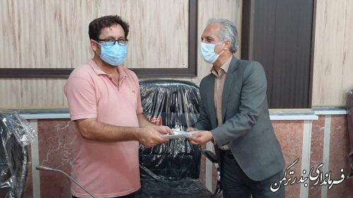 تجلیل فرماندار ترکمن از خبرنگاران و فعالان رسانه ای شهرستان