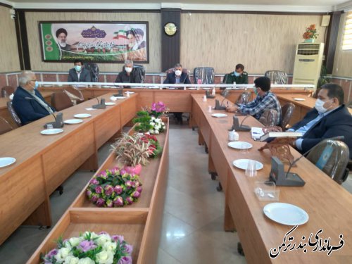 جلسه هماهنگی بزرگداشت هفته دفاع مقدس شهرستان ترکمن برگزار شد