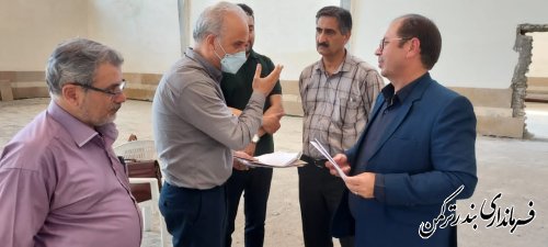 بازدید فرماندار از روند اجرایی تکمیل پروژه باشگاه تختی بندرترکمن 
