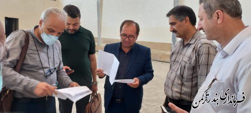 بازدید فرماندار از روند اجرایی تکمیل پروژه باشگاه تختی بندرترکمن 