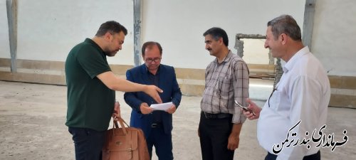 بازدید فرماندار از روند اجرایی تکمیل پروژه باشگاه تختی بندرترکمن 