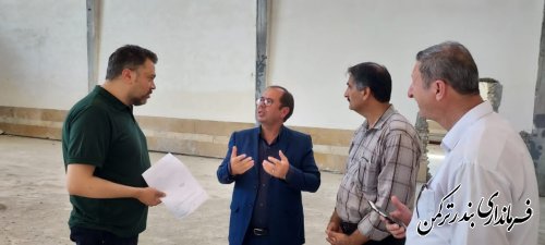 بازدید فرماندار از روند اجرایی تکمیل پروژه باشگاه تختی بندرترکمن 