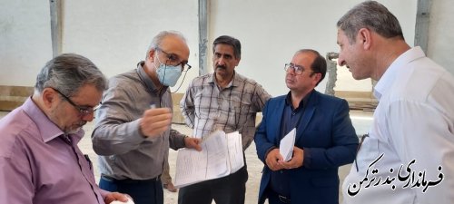بازدید فرماندار از روند اجرایی تکمیل پروژه باشگاه تختی بندرترکمن 