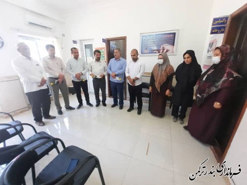 بازدید معاون فرماندار شهرستان از خانه بهداشت پنج پیکر بمناسبت روز بهورز