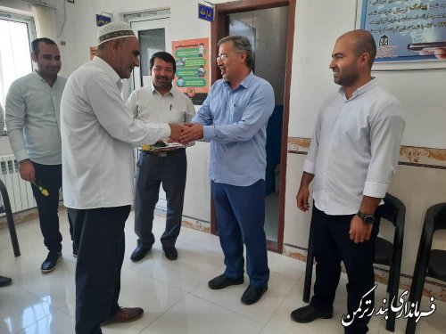 بازدید معاون فرماندار شهرستان از خانه بهداشت پنج پیکر بمناسبت روز بهورز