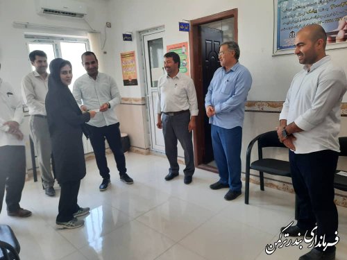 بازدید معاون فرماندار شهرستان از خانه بهداشت پنج پیکر بمناسبت روز بهورز