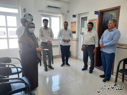 بازدید معاون فرماندار شهرستان از خانه بهداشت پنج پیکر بمناسبت روز بهورز