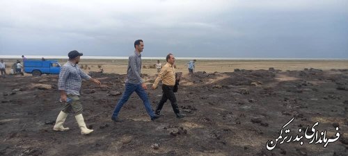 با مدیریت میدانی فرماندار شهرستان حادثه آتش سوزی جزیره آشوراده مهار شد