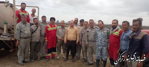 با مدیریت میدانی فرماندار شهرستان حادثه آتش سوزی جزیره آشوراده مهار شد