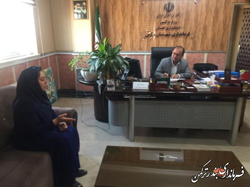 ملاقات مردمی مهندس غراوی فرماندار شهرستان ترکمن برگزار شد
