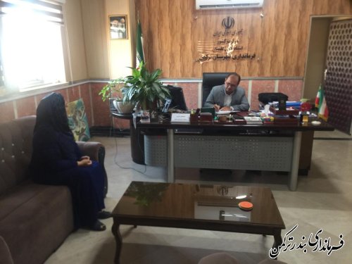 ملاقات مردمی مهندس غراوی فرماندار شهرستان ترکمن برگزار شد