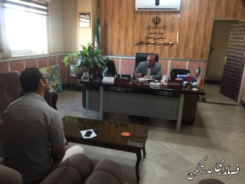 ملاقات مردمی مهندس غراوی فرماندار شهرستان ترکمن برگزار شد