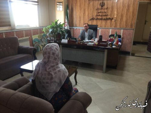 ملاقات مردمی مهندس غراوی فرماندار شهرستان ترکمن برگزار شد