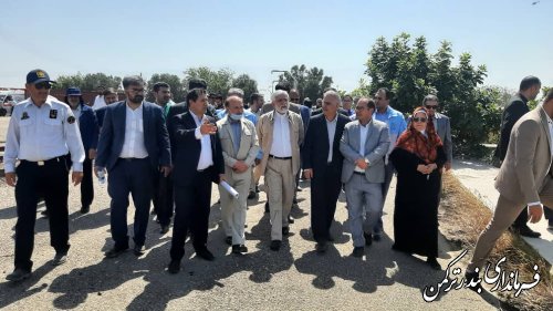 بازدید از پروژه لایروبی کانالهای ارتباطی خلیج گرگان به دریای خزر