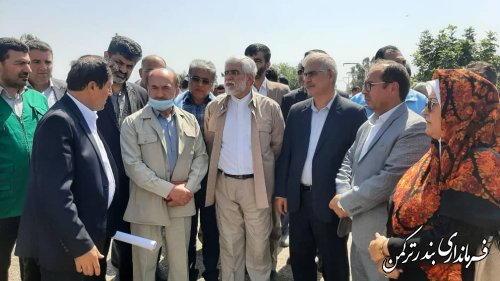 بازدید از پروژه لایروبی کانالهای ارتباطی خلیج گرگان به دریای خزر