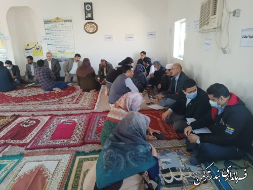 جلسه میز خدمت روستای یموت در روز دوشنبه برگزار شد