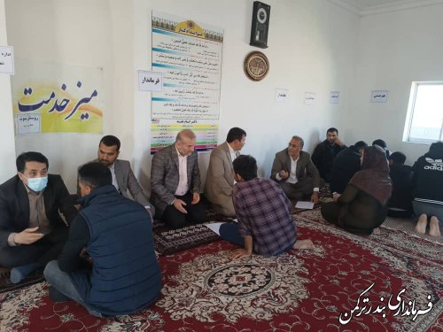 جلسه میز خدمت روستای یموت در روز دوشنبه برگزار شد
