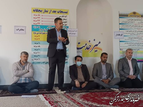 جلسه میز خدمت روستای یموت در روز دوشنبه برگزار شد