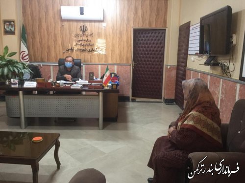 ملاقات مردمی مهندس غراوی فرماندار شهرستان ترکمن برگزار شد