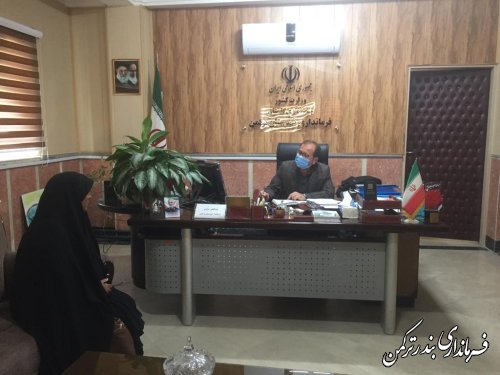 ملاقات مردمی مهندس غراوی فرماندار شهرستان ترکمن برگزار شد