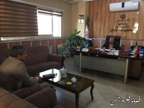 ملاقات مردمی مهندس غراوی فرماندار شهرستان ترکمن برگزار شد
