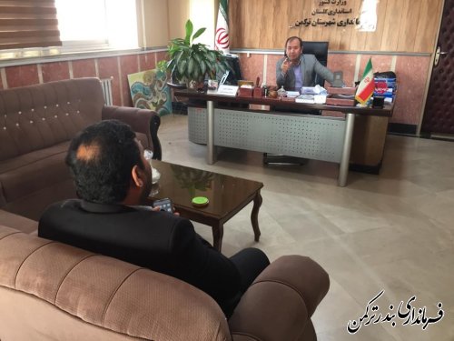 ملاقات مردمی مهندس غراوی فرماندار شهرستان ترکمن برگزار شد