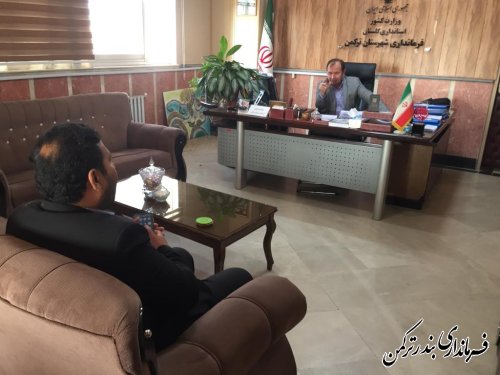 ملاقات مردمی مهندس غراوی فرماندار شهرستان ترکمن برگزار شد