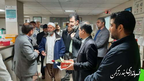 تجلیل فرماندار از پرستاران بیمارستان امام خمینی (ره) شهرستان ترکمن
