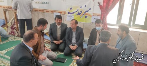 جلسه میز خدمت روستای خواجلر در روز جمعه برگزار شد
