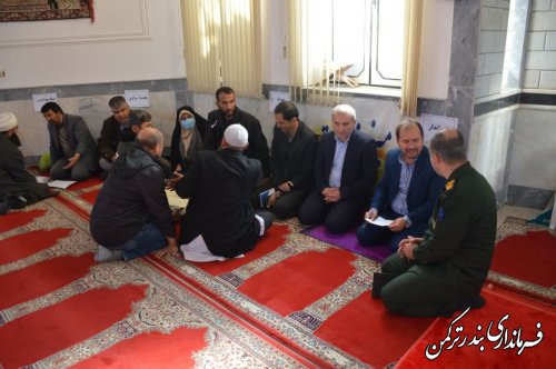 جلسه میز خدمت قزاق محله شهر بندرترکمن در روز یکشنبه برگزار شد