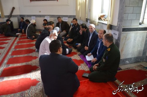 جلسه میز خدمت قزاق محله شهر بندرترکمن در روز یکشنبه برگزار شد