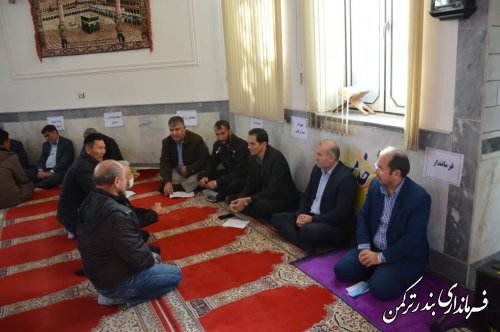 جلسه میز خدمت قزاق محله شهر بندرترکمن در روز یکشنبه برگزار شد