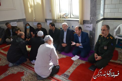 جلسه میز خدمت قزاق محله شهر بندرترکمن در روز یکشنبه برگزار شد