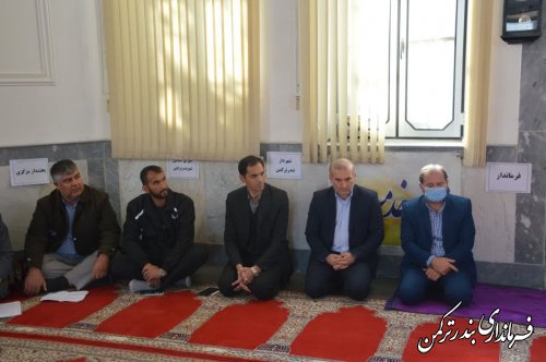 جلسه میز خدمت قزاق محله شهر بندرترکمن در روز یکشنبه برگزار شد
