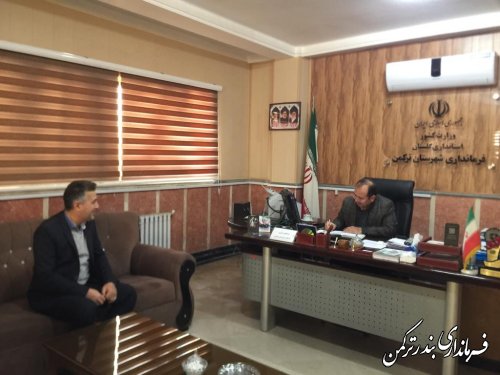 ملاقات مردمی مهندس غراوی فرماندار شهرستان ترکمن برگزار شد