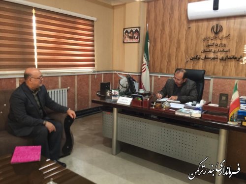 ملاقات مردمی مهندس غراوی فرماندار شهرستان ترکمن برگزار شد