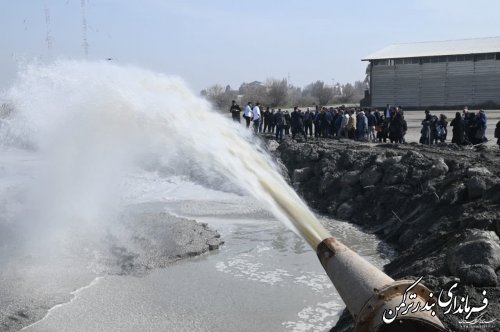 اردوی یک روزه «راهیان پیشرفت» به محل پروژه لایروبی خلیج گرگان