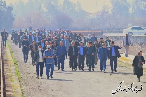 اردوی یک روزه «راهیان پیشرفت» به محل پروژه لایروبی خلیج گرگان