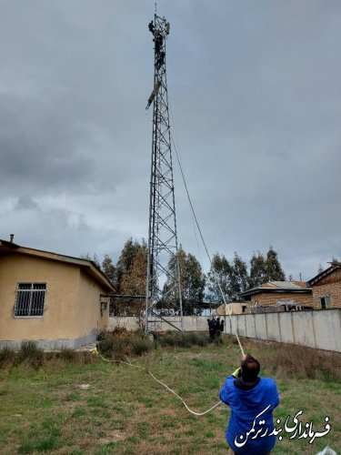 پروژه توسعه تکنولوژی 4G مخابرات در روستای چپاقلی شهرستان ترکمن اجرا گردید 