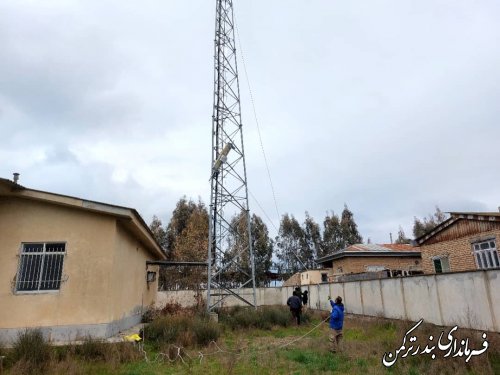 پروژه توسعه تکنولوژی 4G مخابرات در روستای چپاقلی شهرستان ترکمن اجرا گردید 