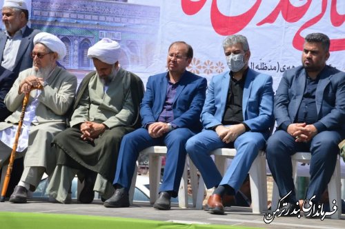 راهپیمایی باشکوه روز قدس در شهرستان ترکمن برگزار شد