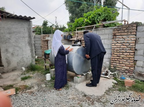 بازدید فرماندار از قطعی آب خیابانهای ساحل 41وساحل 39