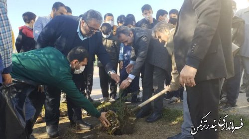 آغاز پویش ملی کاشت نهال در مدارس بندرترکمن