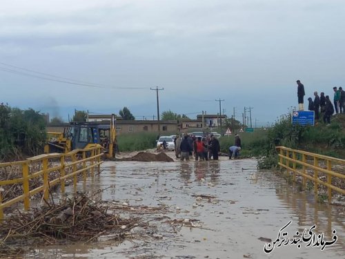 بازدید استاندار گلستان از رودخانه قره‌سو و پل قره‌تپه بندرترکمن