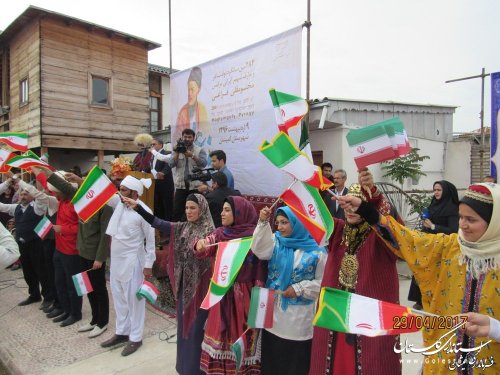 جشن همه با هم در شهرستان گمیشان برگزار شد