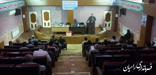 جلسه توجیهی نمایندگان بخشدار بخش فندرسک شهرستان رامیان برگزار شد