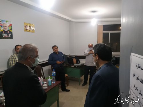 بازدید نماینده غرب استان از ستاد انتخابات شهرستان بندرگز