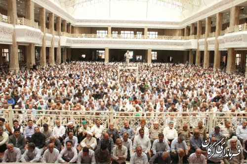 گزارش تصویری آغاز بهره برداری از مصلی نماز جمعه گرگان