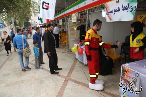 افتتاح نمایشگاه ایمنی و آتش نشانی به مناسبت روز آتش نشان