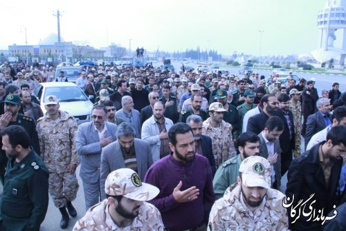 گزارش تصویری / استقبال از دو شهید گمنام در شهرستان گرگان 